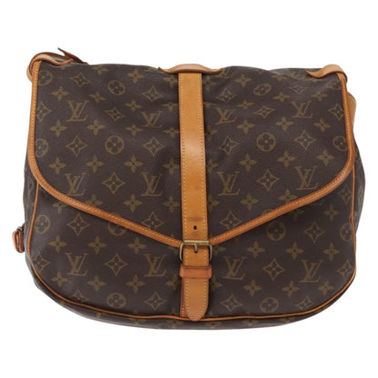 Louis Vuitton Saumur Monogram Canvas, Brown, Canvas, Shoulder Bag
