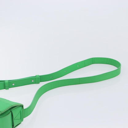 Bottega Veneta Cassette Maxi Intrecciato Leather, Green, Leather, Crossbody Bag
