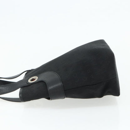 Bvlgari Logomania Canvas, Black, Canvas, Shoulder Bag