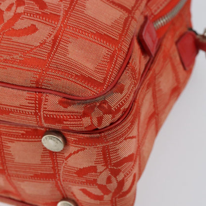 Chanel Travel Line Convertible Satchel Nylon, RED, NYLON, Handbag