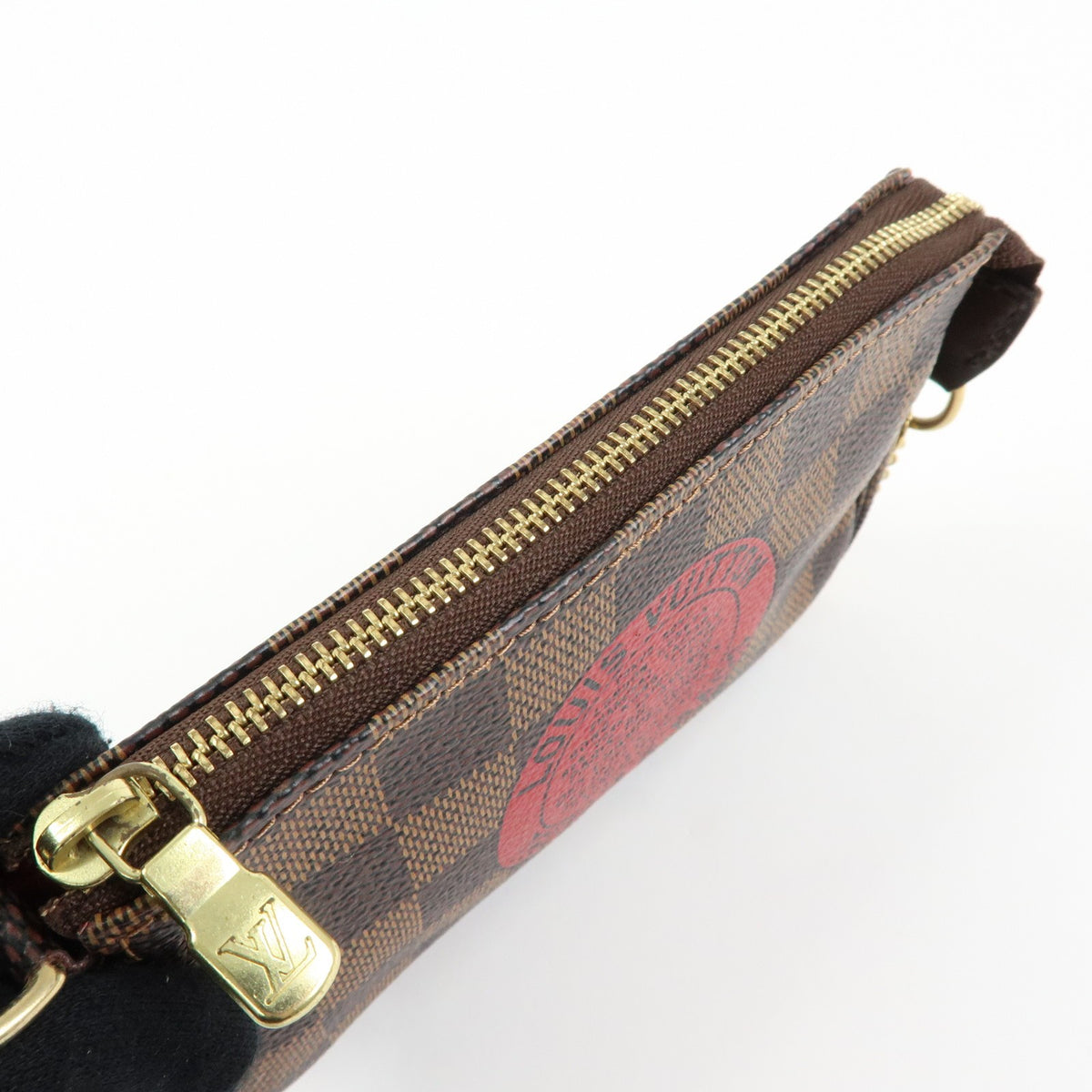 Louis Vuitton Pochette Accessoires Limited Edition Damier, Brown, Canvas, Clutch