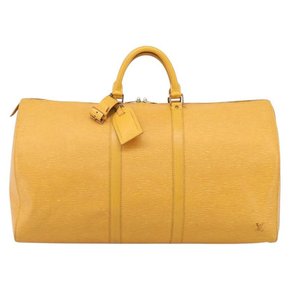 Louis Vuitton Keepall Epi Leather, Yellow, Leather, Travel Bag