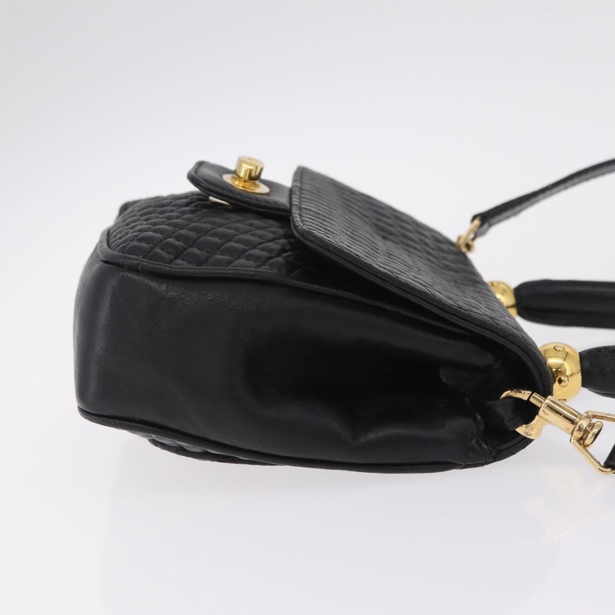 Bally Handbag Leather, Black, Leather, Handbag