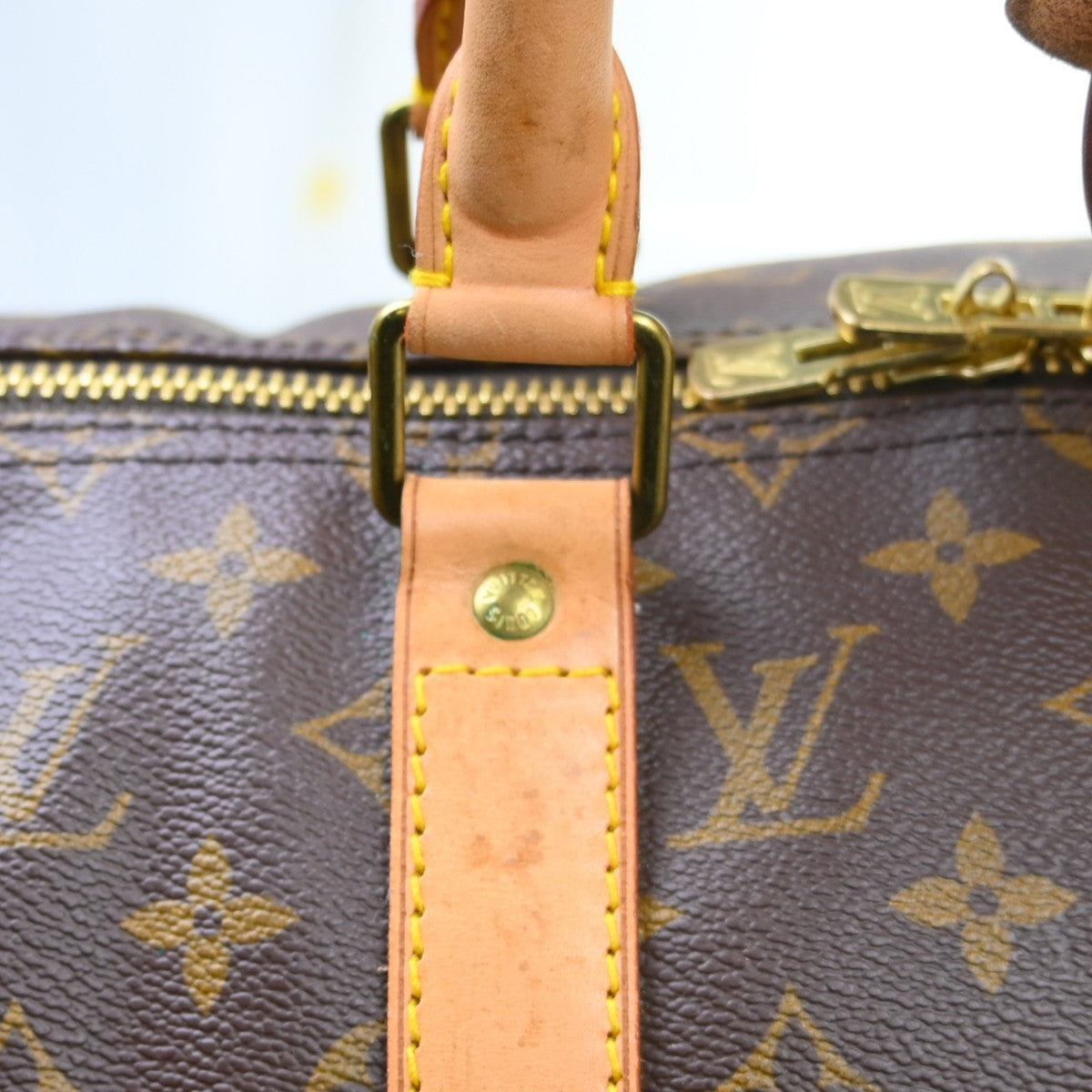 Louis Vuitton Keepall Monogram Canvas, Brown, Canvas, Travel Bag