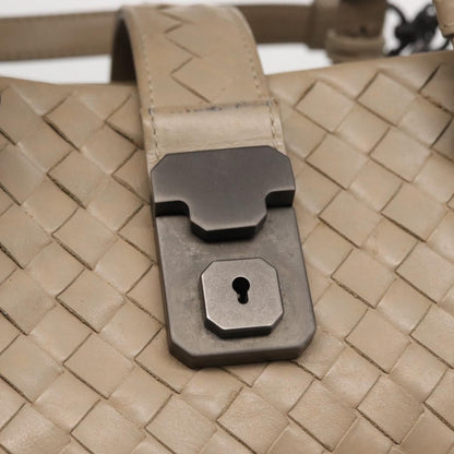 Bottega Veneta Roma Intrecciato Nappa, Gray, Leather, Handbag