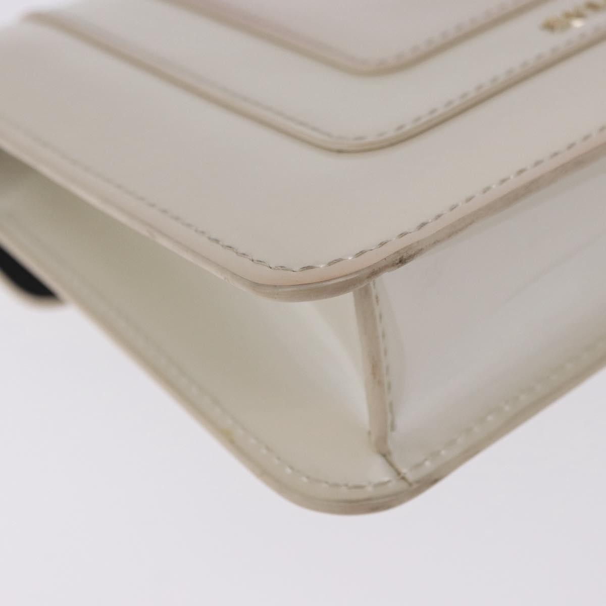 Bvlgari Serpenti Forever Patent, White, Patent Leather, Shoulder Bag