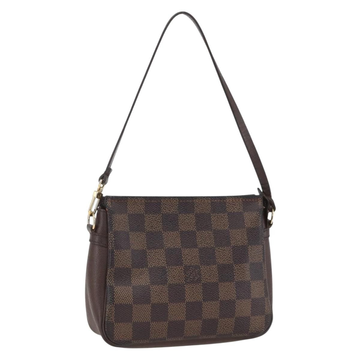 Louis Vuitton Trousse Make Up Damier Canvas, Brown, Canvas, Clutch