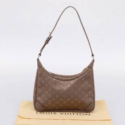 Louis Vuitton Boulogne Monogram Satin, Beige, Canvas, Handbag