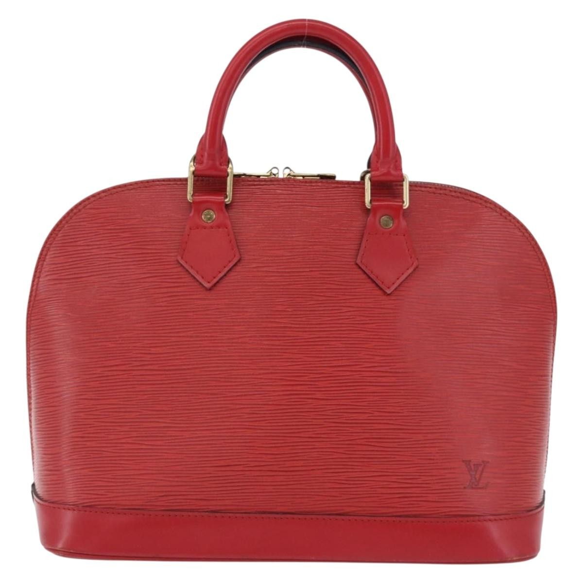 Louis Vuitton Vintage Alma Epi Leather, Red, Leather, Handbag