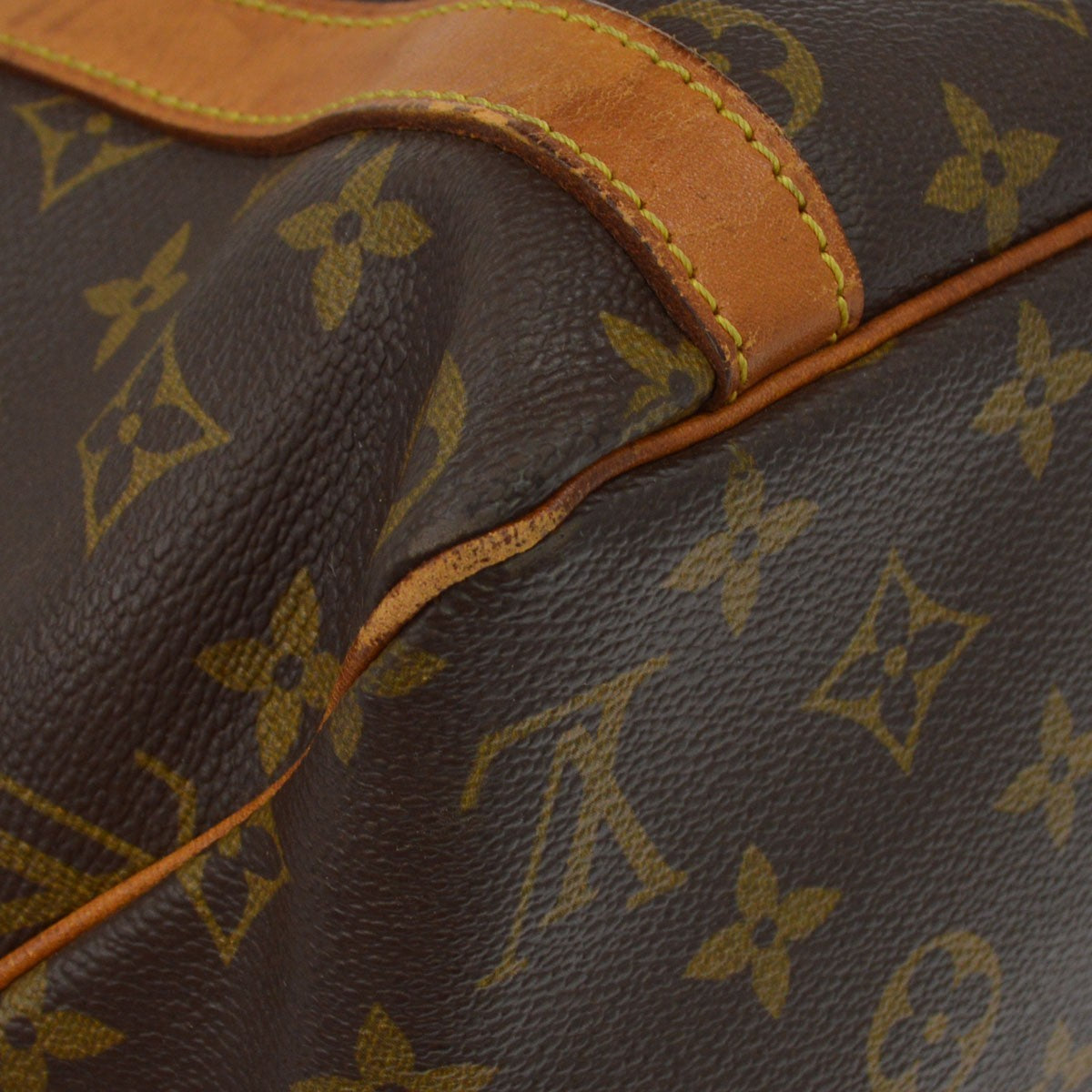 Louis Vuitton Shopping Sac Monogram Canvas, Brown, Canvas, Handbag