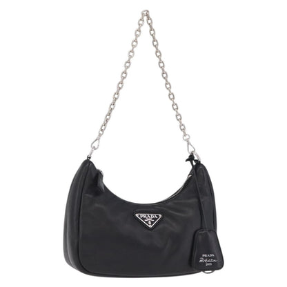 Prada Re-Edition 2005 Nappa Leather, Black, Leather, Shoulder Bag