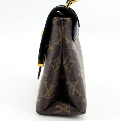Louis Vuitton Locky Monogram Canvas with Leather, Black, Canvas, Handbag