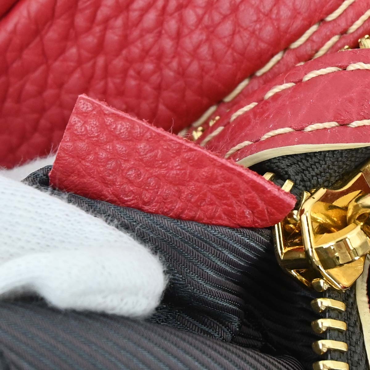 Louis Vuitton Carryall Leather, Red, Leather, Travel Bag