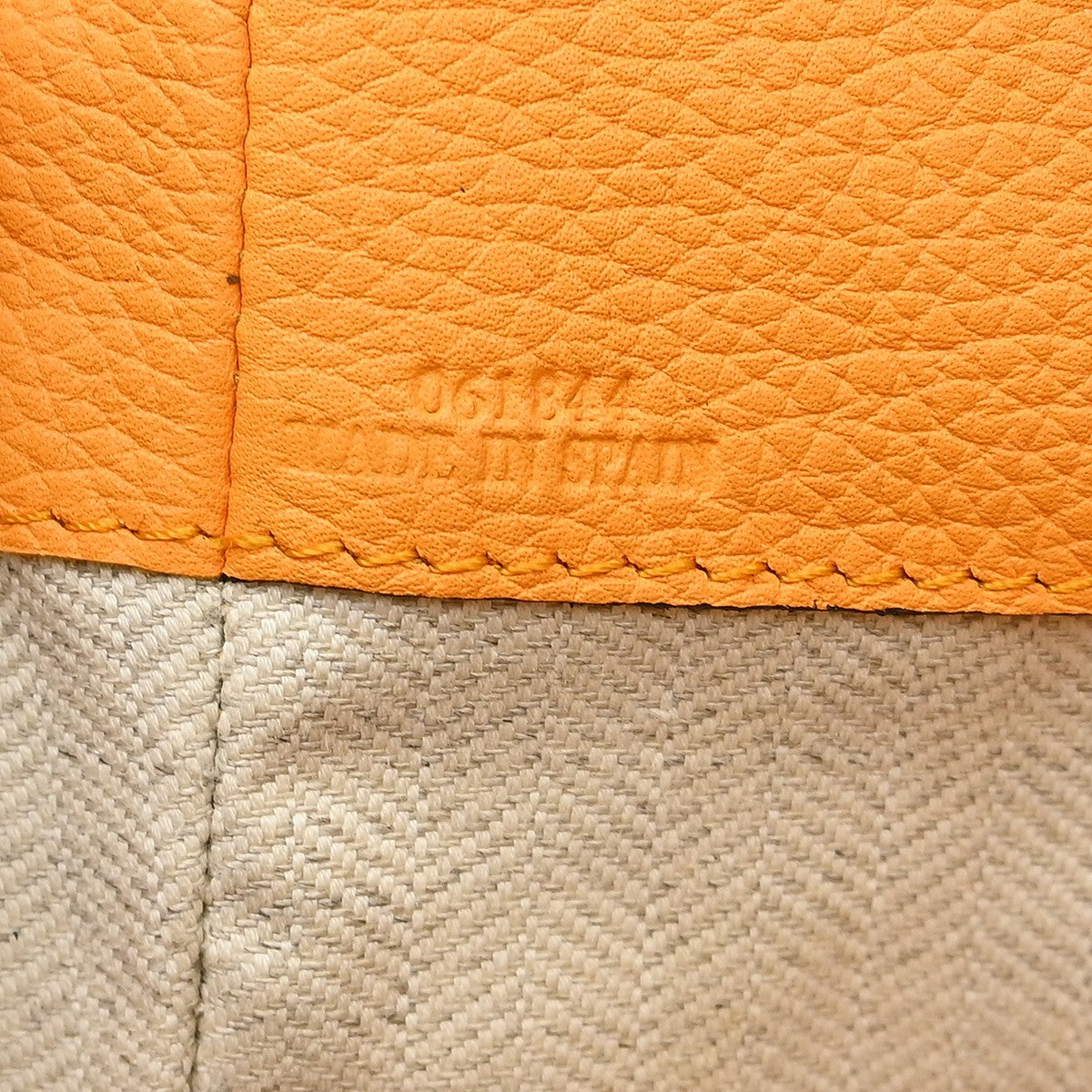 Loewe Hammock Leather, Orange, Leather, Handbag