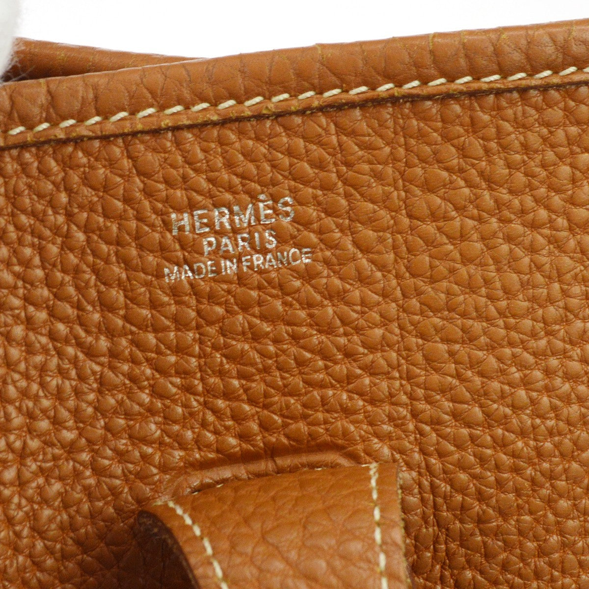 Hermes Evelyne Bag Gen I Togo, Gold, Leather, Handbag
