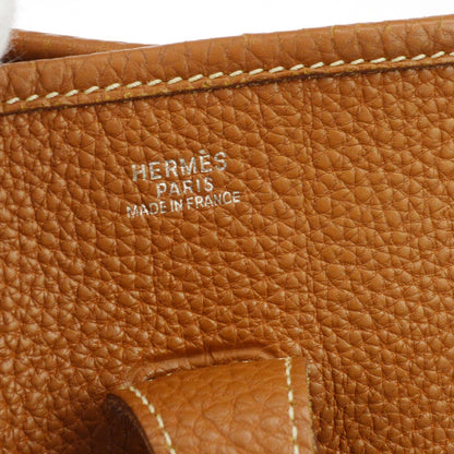 Hermes Evelyne Bag Gen I Togo, Gold, Leather, Handbag