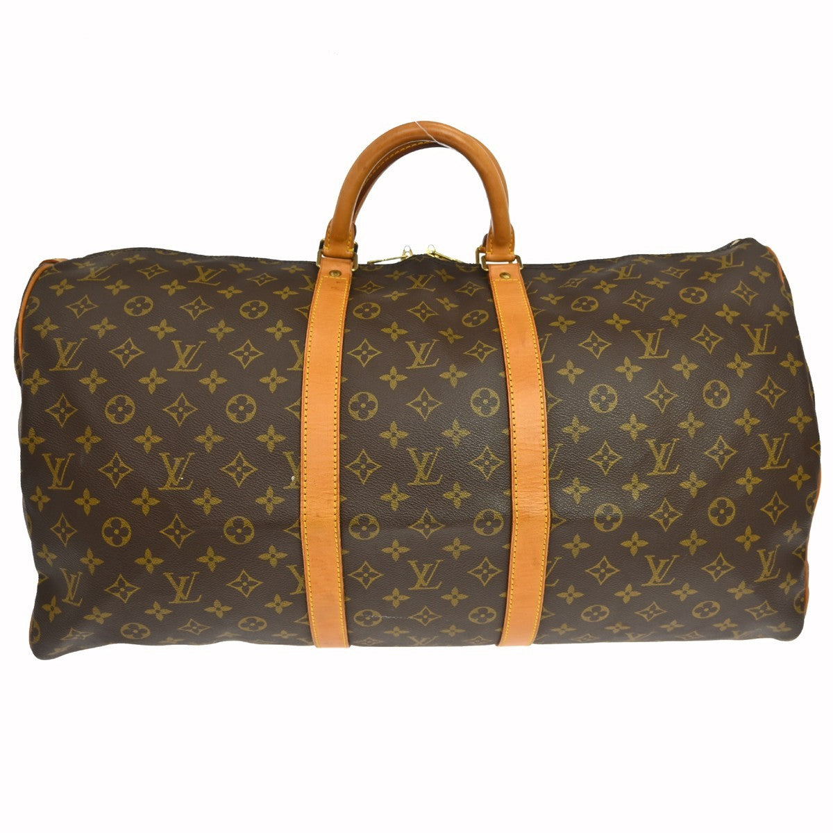 Louis Vuitton Keepall Monogram, Brown, Canvas, Travel Bag