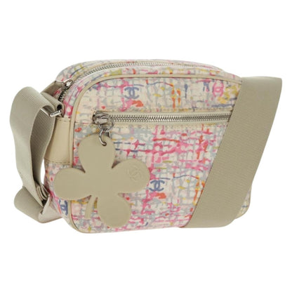 Chanel Vintage Clover Camera Printed Canvas, Multicolour, Canvas, Shoulder Bag