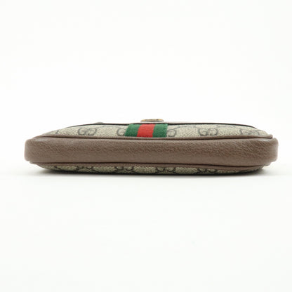 Gucci Ophidia GG Coated Canvas, Brown, Leather, Crossbody Bag