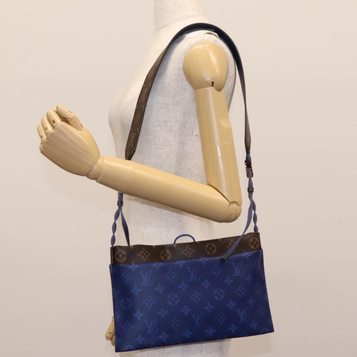 Louis Vuitton Outdoor Limited Edition Monogram Pacific Canvas, Blue, Canvas, Shoulder Bag