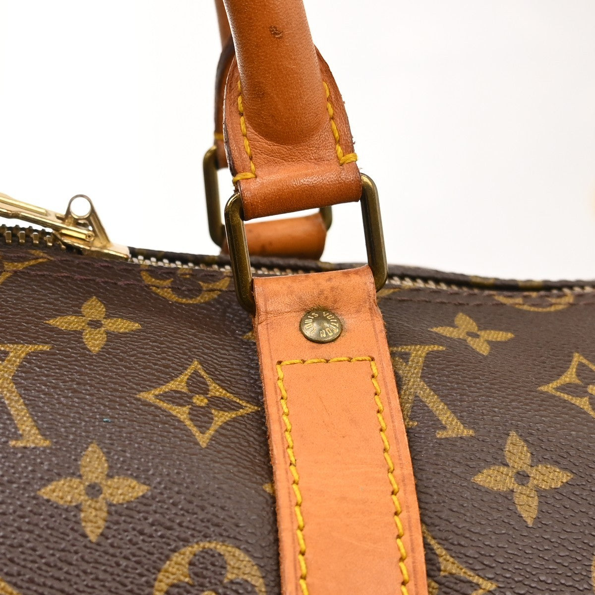 Louis Vuitton Keepall Canvas, Brown, Canvas, Travel Bag