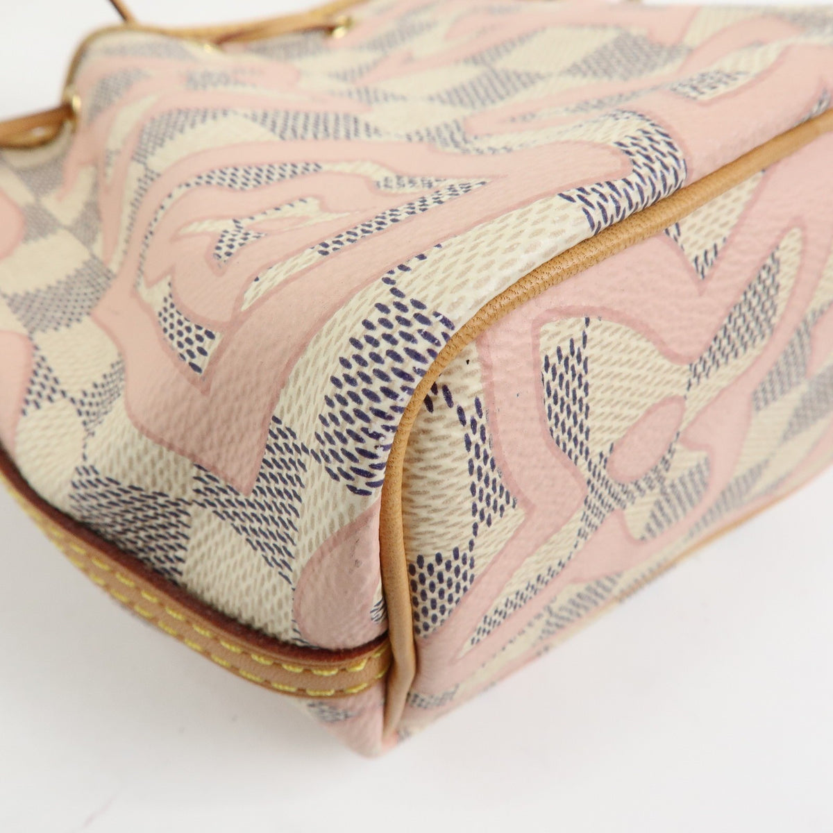 Louis Vuitton Noe Limited Edition Damier Tahitienne, White, Canvas, Shoulder Bag