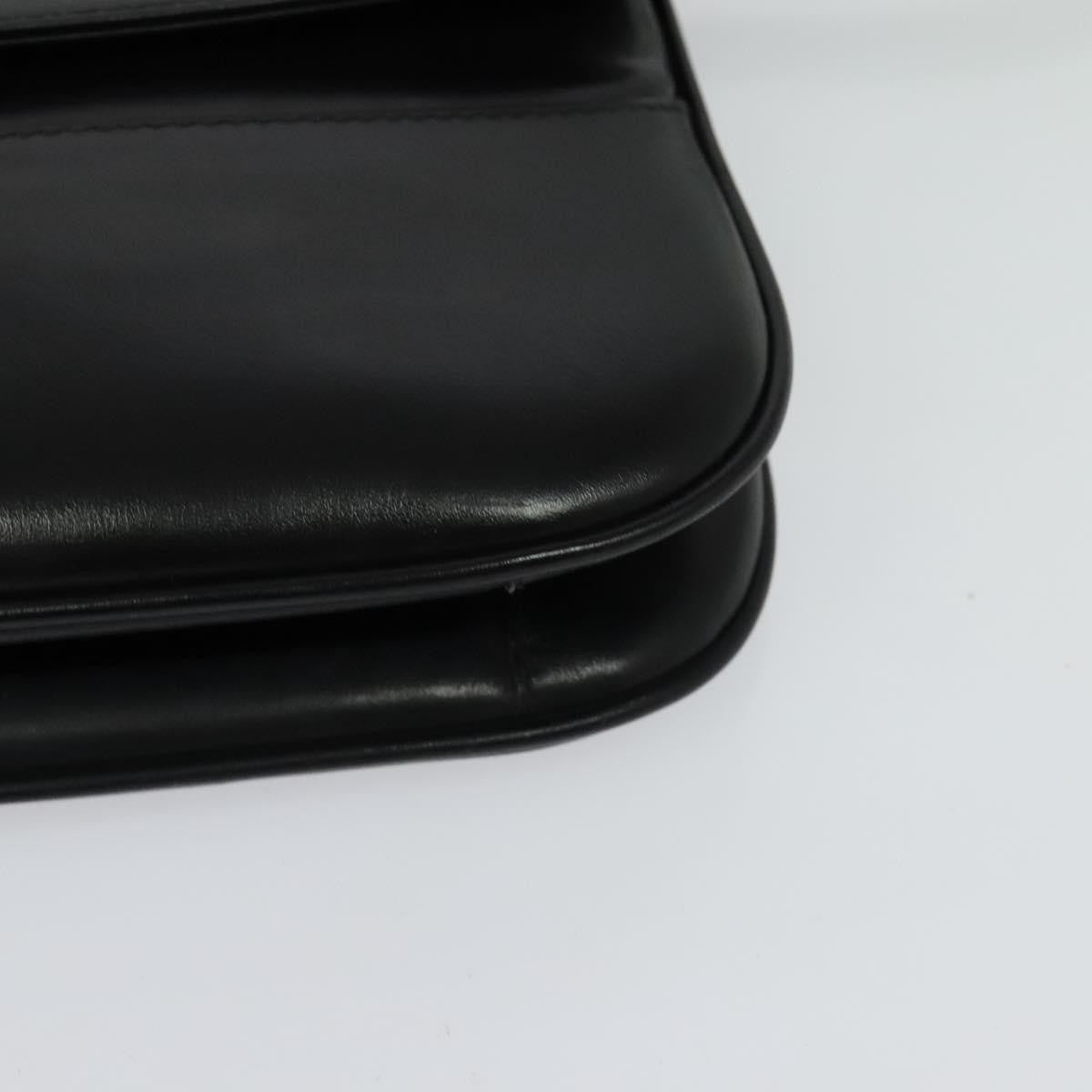 Bally Vintage Leather, Black, Leather, Shoulder Bag
