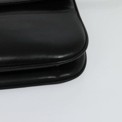 Bally Vintage Leather, Black, Leather, Shoulder Bag