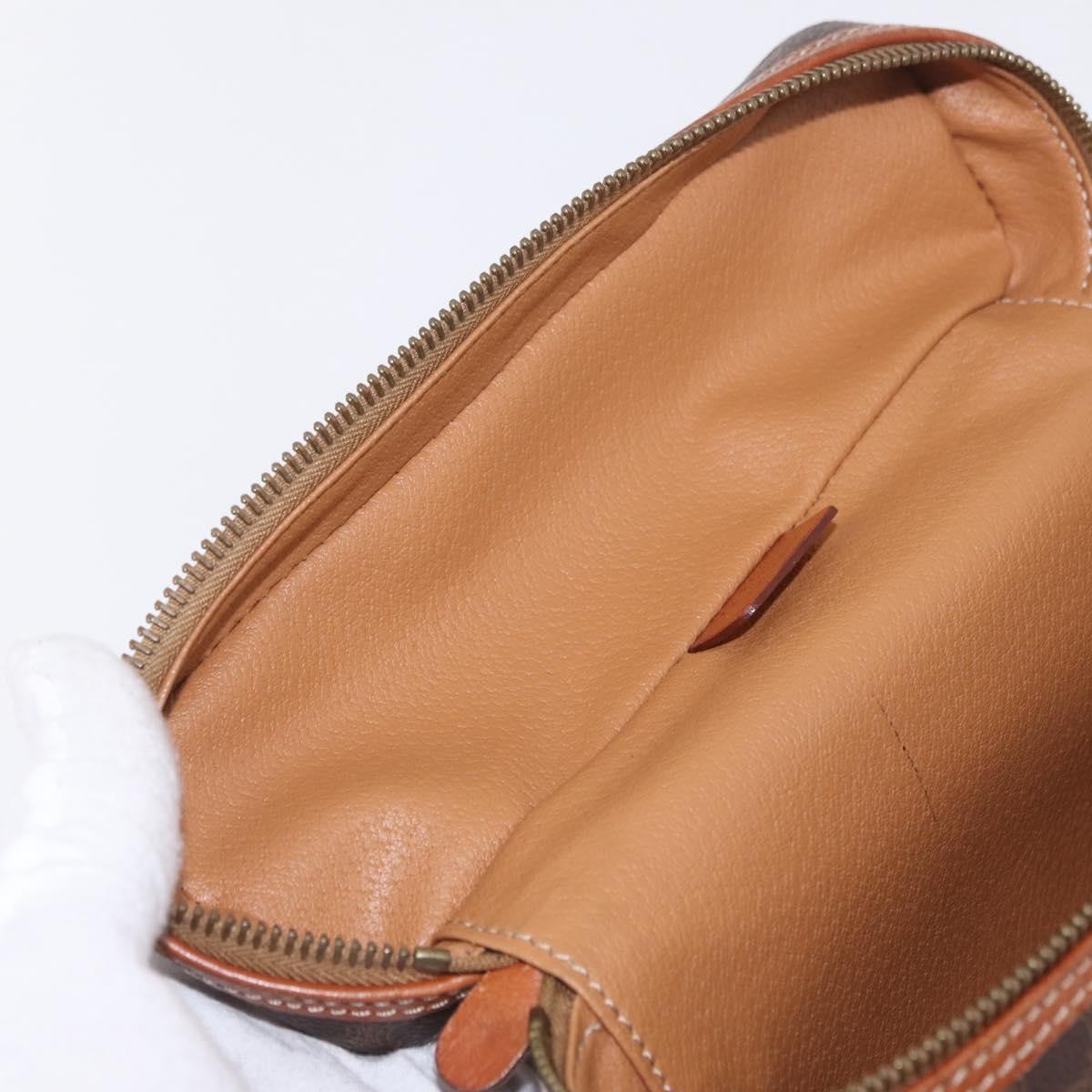 Celine Macadam Vanity Canvas, Brown, Canvas, Clutch