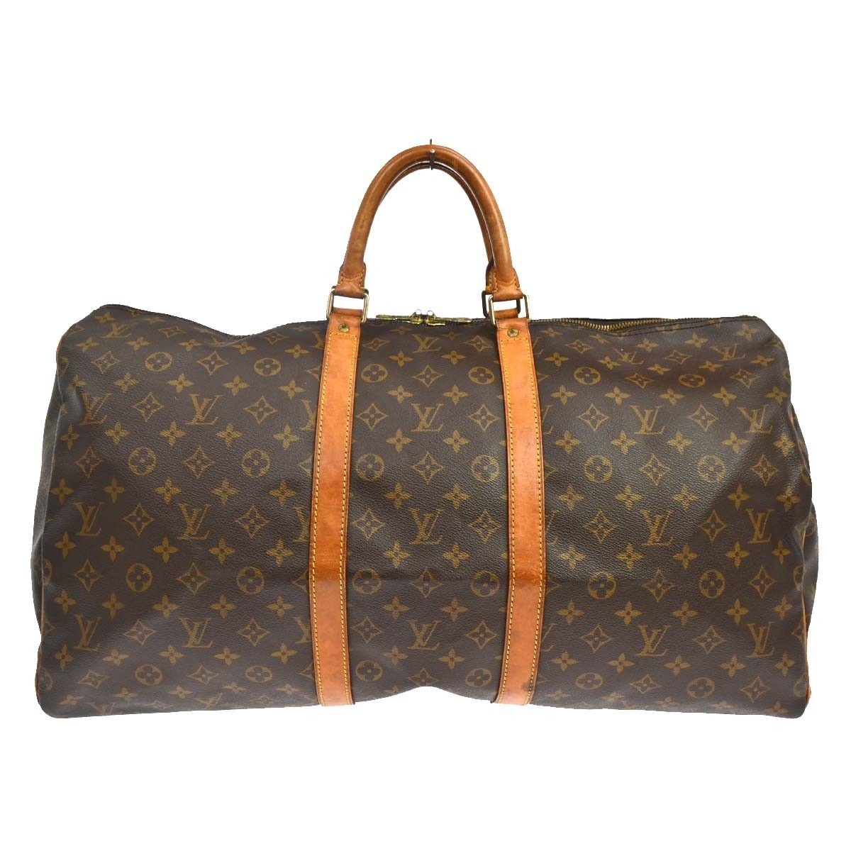 Louis Vuitton Keepall Monogram Canvas, Brown, Canvas, Travel Bag