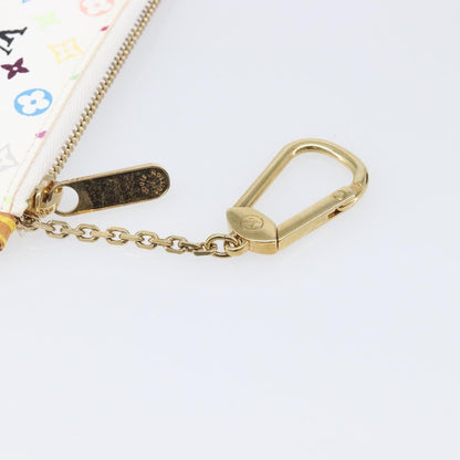 Louis Vuitton Pochette Clés Monogram Canvas, White, Canvas, Wallet