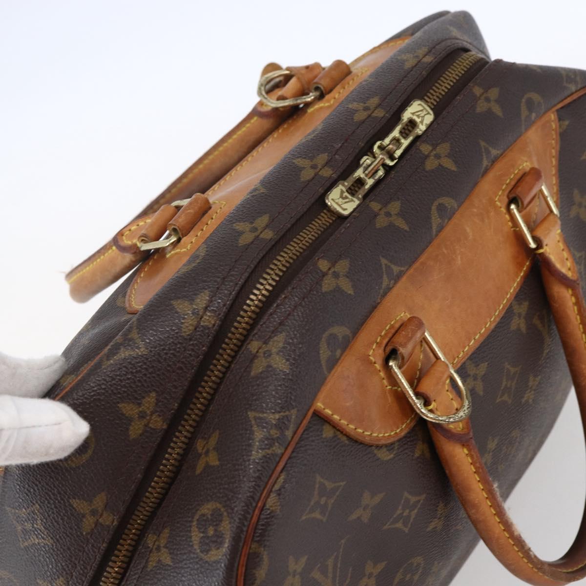 Louis Vuitton Deauville Handbag Monogram Canvas, BROWN, CANVAS, Handbag
