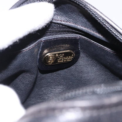 Gucci Shoulder Leather, Black, Leather, Shoulder Bag