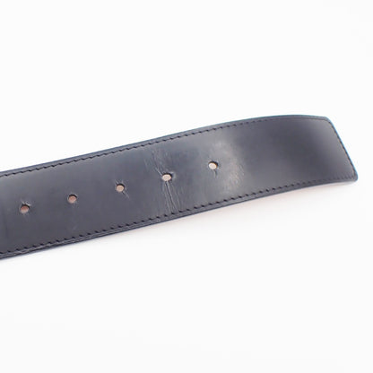 Louis Vuitton Voyage Buckle Belt Leather, Black, Leather, Belt