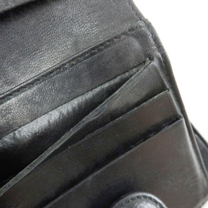 Chanel Vintage Timeless Bifold Caviar, Black, Leather, Wallet