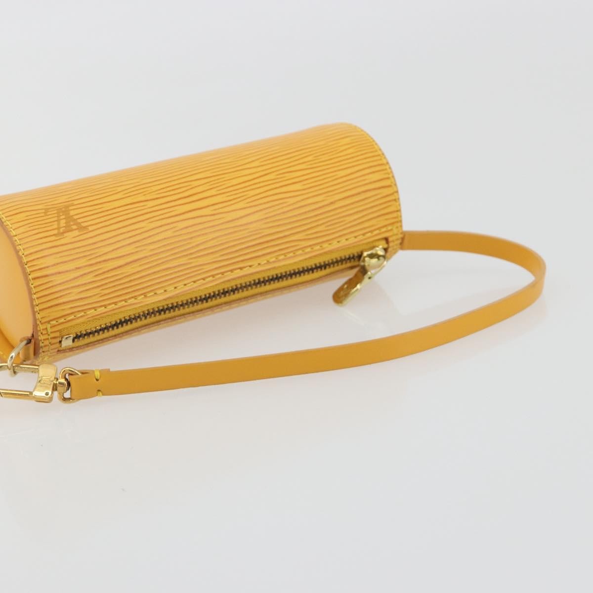Louis Vuitton Soufflot Pochette Epi Leather, Yellow, Leather, Clutch