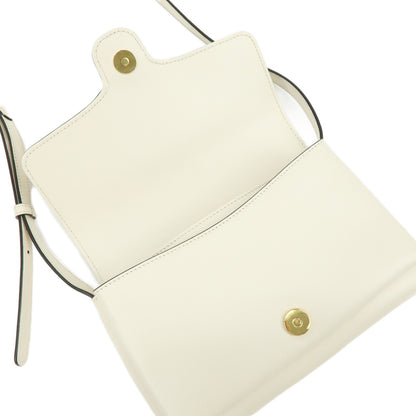Gucci Arli Leather, White, Leather, Shoulder Bag