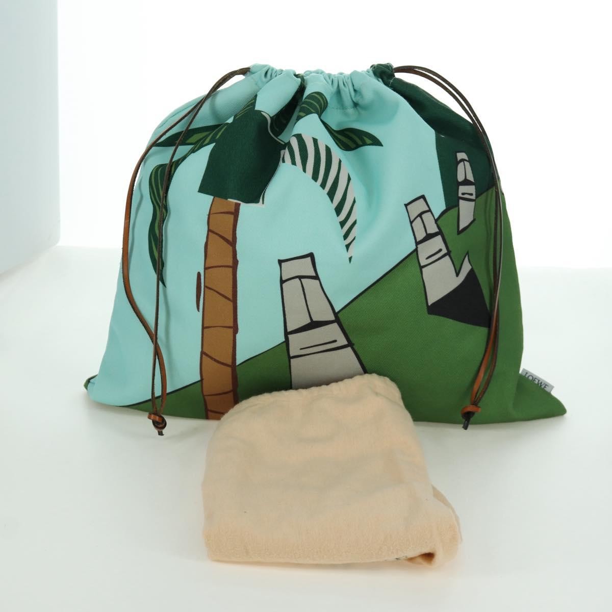 Loewe Paula Drawstring Printed Canvas, Multicolour, Canvas, Clutch