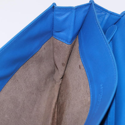 Bottega Veneta Shoulder Leather, Blue, Leather, Shoulder Bag
