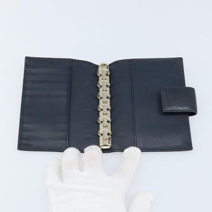 Gucci Ring Agenda Cover Guccissima Leather, Navy, Leather, Briefcase