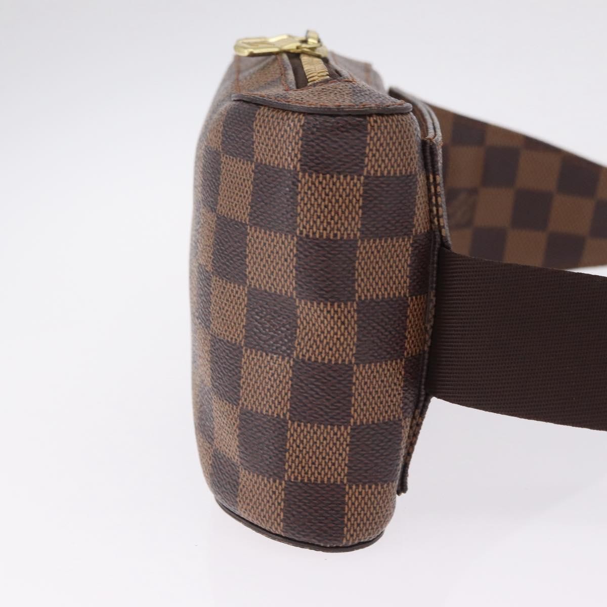 Louis Vuitton Geronimos Waist Damier, Brown, Canvas, Shoulder Bag