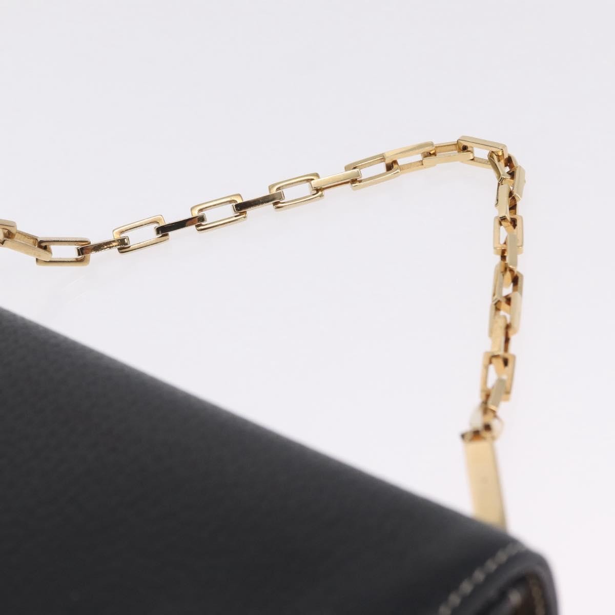 Fendi Shoulder Leather, Black, Leather, Shoulder Bag