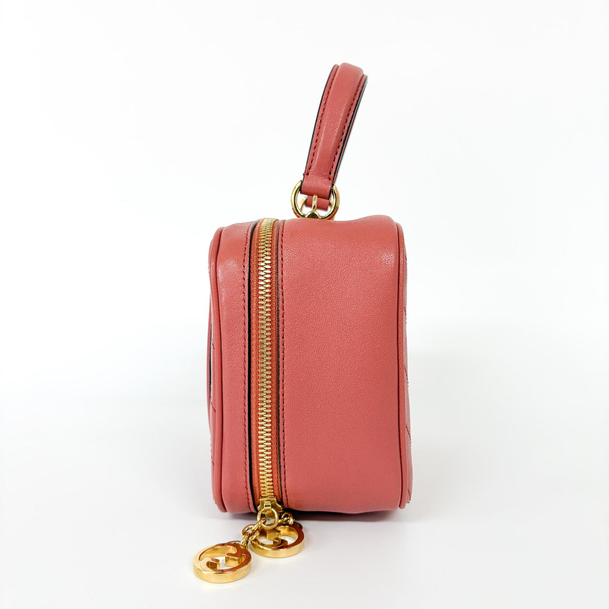 Gucci Blondie NM Top Handle Leather, Pink, Leather, Handbag