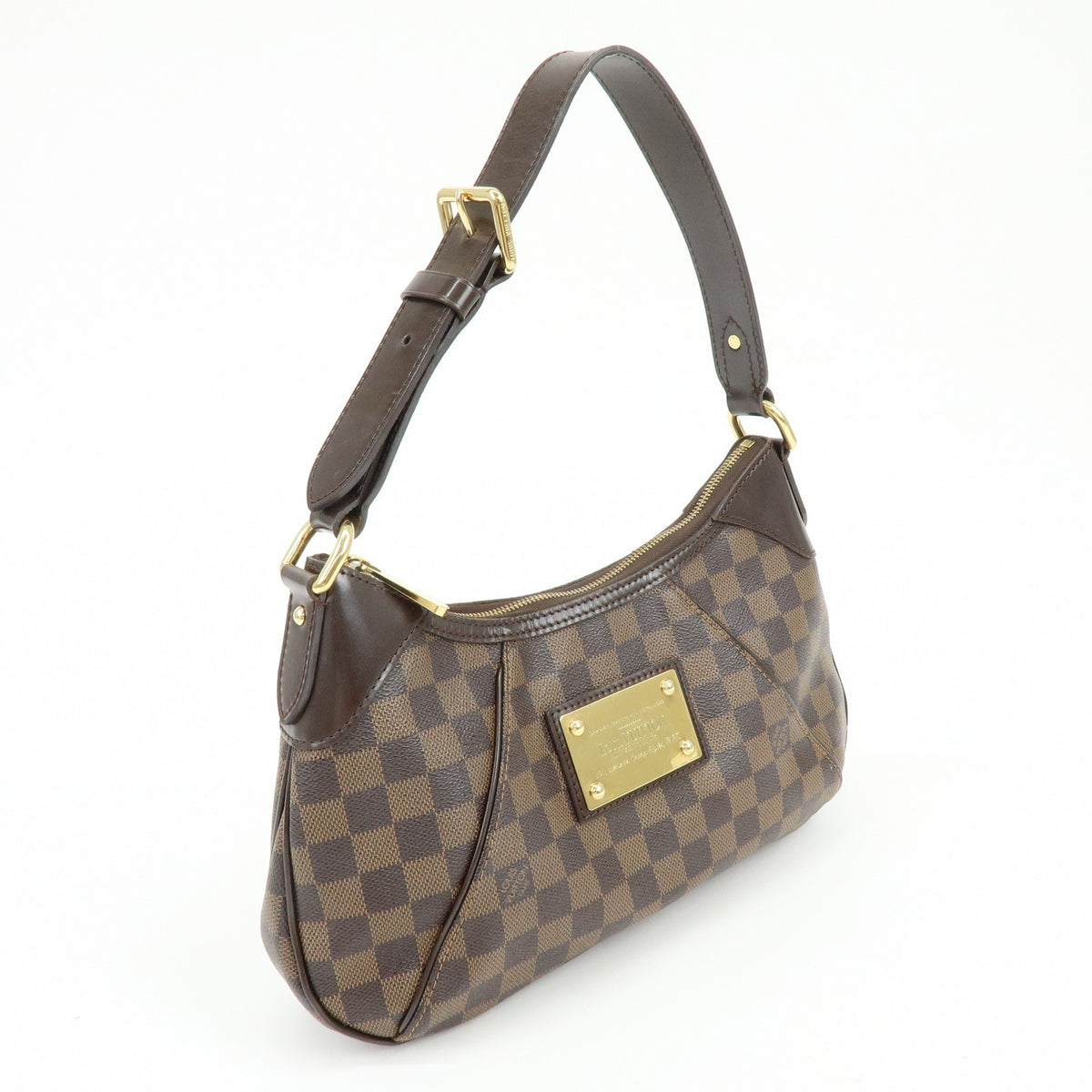 Louis Vuitton Thames Damier, Brown, Canvas, Handbag