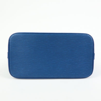 Louis Vuitton Alma Epi Leather, Blue, Leather, Handbag