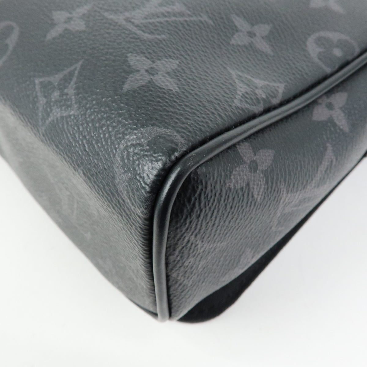 Louis Vuitton District Messenger Monogram Eclipse Canvas, Gray, Canvas, Handbag