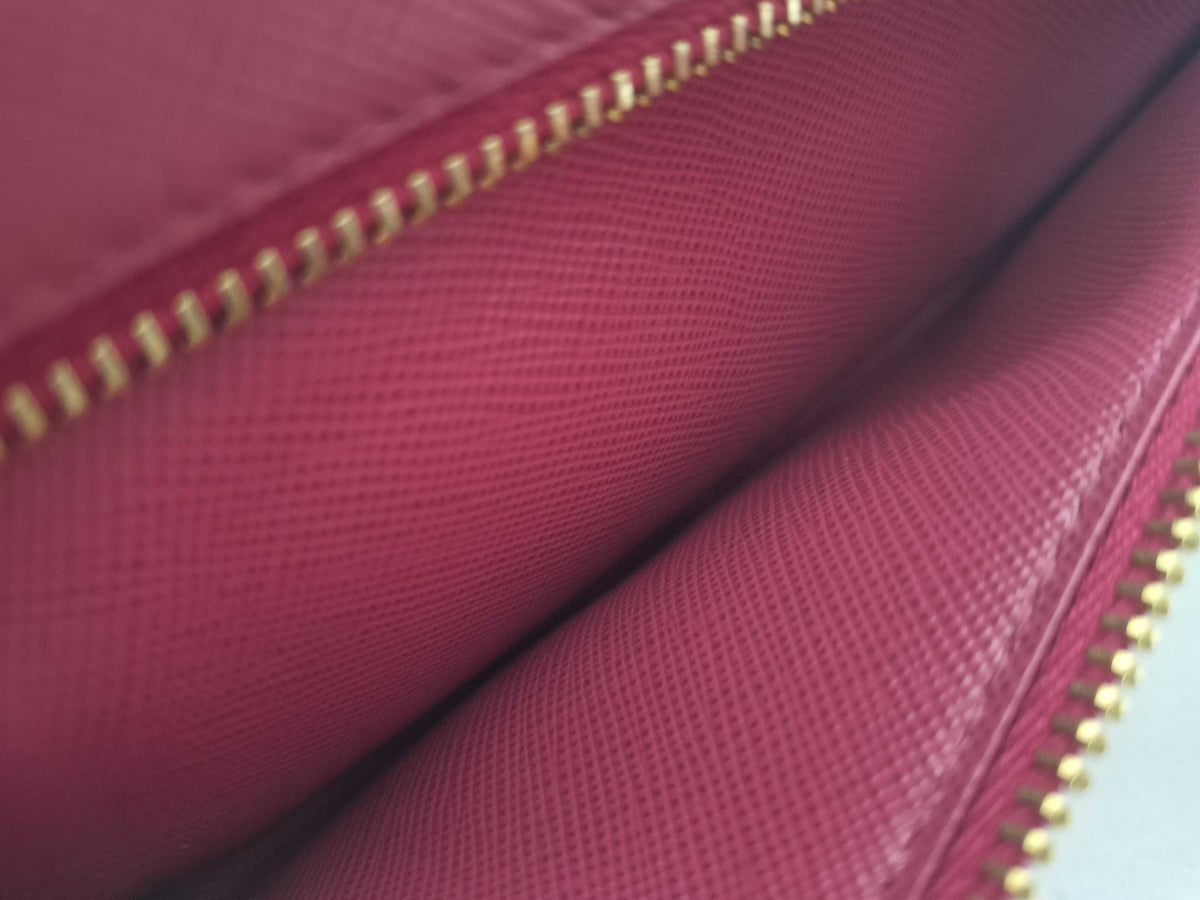 Prada Saffiano Leather, Pink, Leather, Wallet