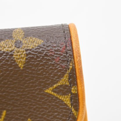 Louis Vuitton Florentine Waist Monogram Canvas, Brown, Canvas, Clutch