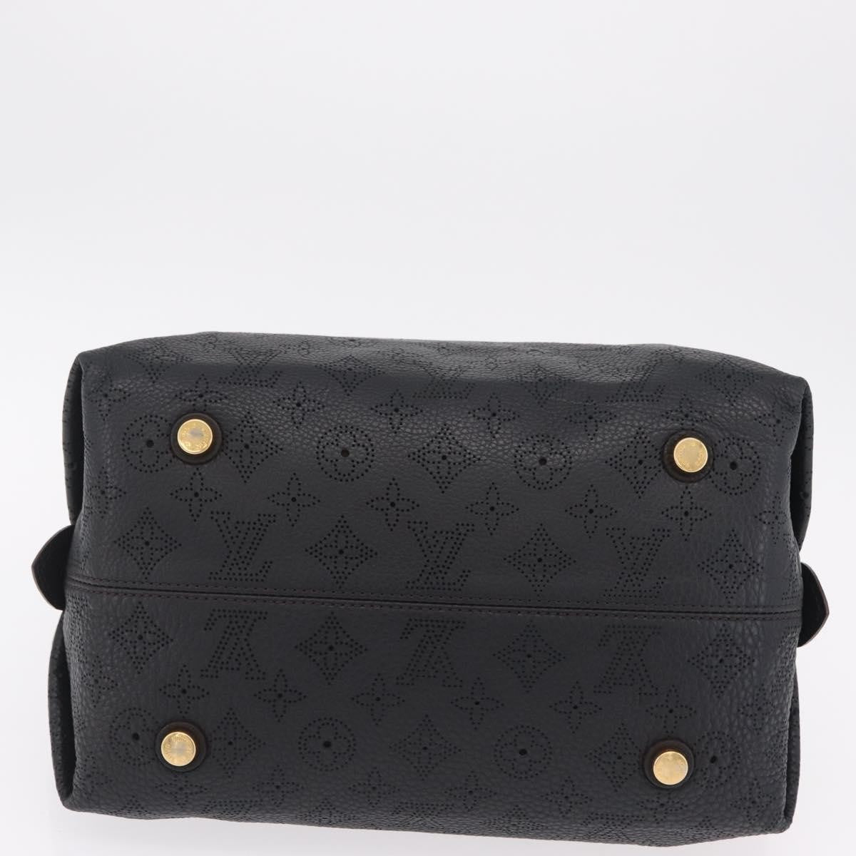 Louis Vuitton Galatea Mahina Leather, Black, Leather, Handbag