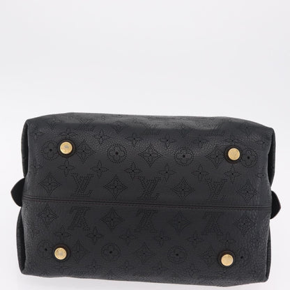 Louis Vuitton Galatea Mahina Leather, Black, Leather, Handbag